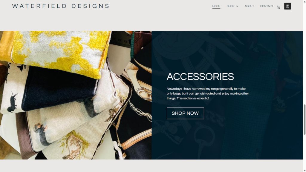 Waterfield Designs website designed by Warminster Web