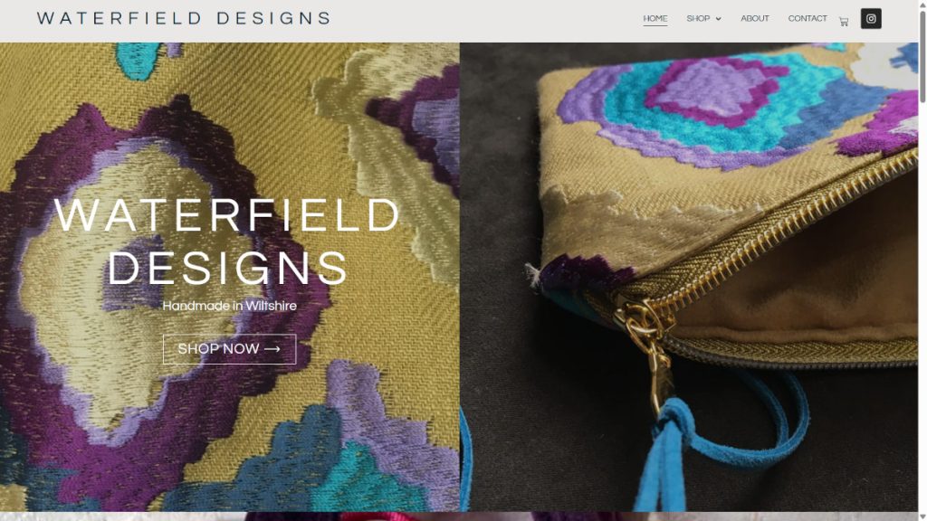 Waterfield Designs website designed by Warminster Web