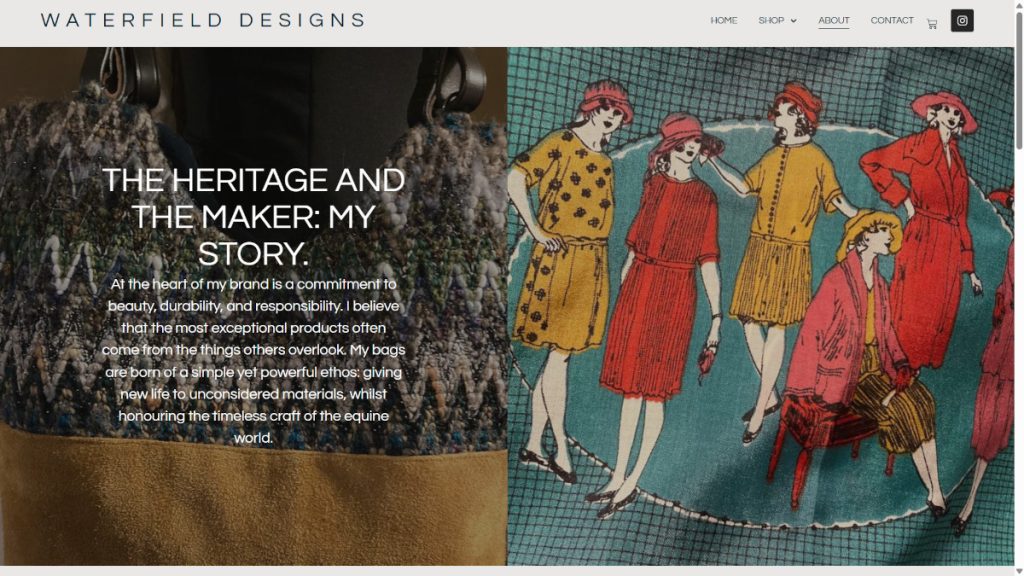 Waterfield Designs website designed by Warminster Web